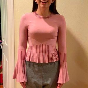 Pink Lurex Crewneck, Jonathan Simikhai